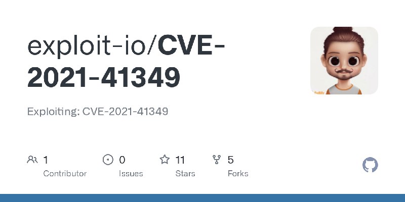 GitHub - exploit-io/CVE-2021-41349: Exploiting: CVE-2021-41349