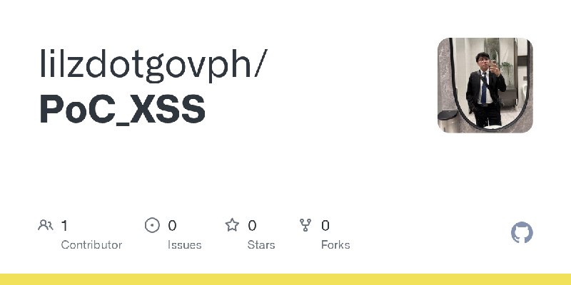 GitHub - lilzdotgovph/PoC_XSS