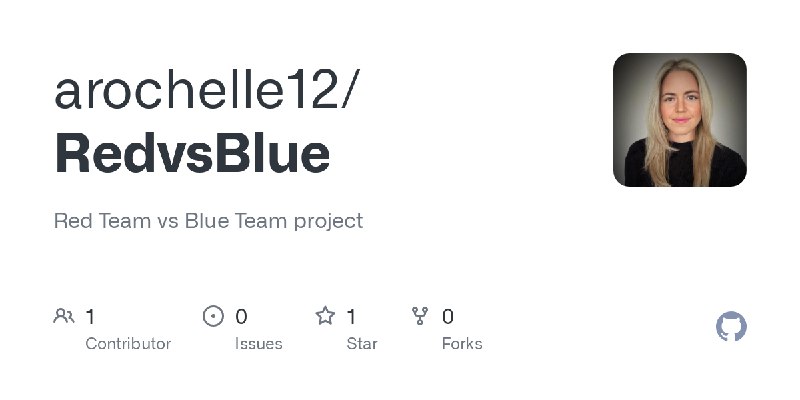 GitHub - arochelle12/RedvsBlue: Red Team vs Blue Team project