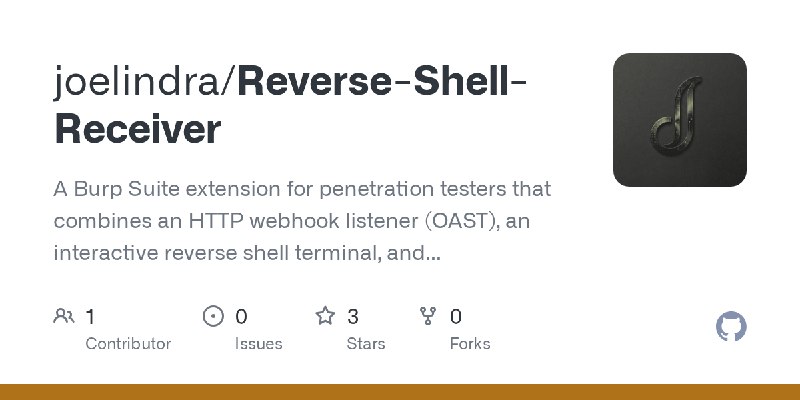 GitHub - joelindra/Reverse-Shell-Receiver: A Burp Suite extension for penetration testers that combines an HTTP webhook listener…
