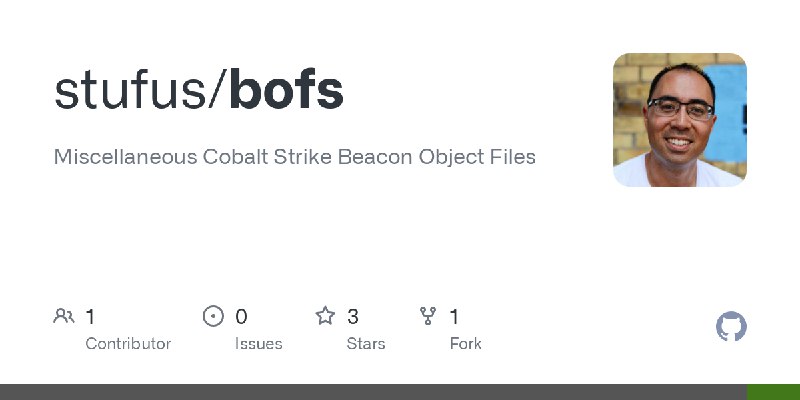 GitHub - stufus/bofs: Miscellaneous Cobalt Strike Beacon Object Files