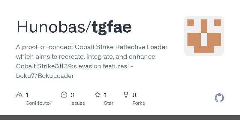 GitHub - Hunobas/tgfae: A proof-of-concept Cobalt Strike Reflective Loader which aims to recreate, integrate, and enhance Cobalt…