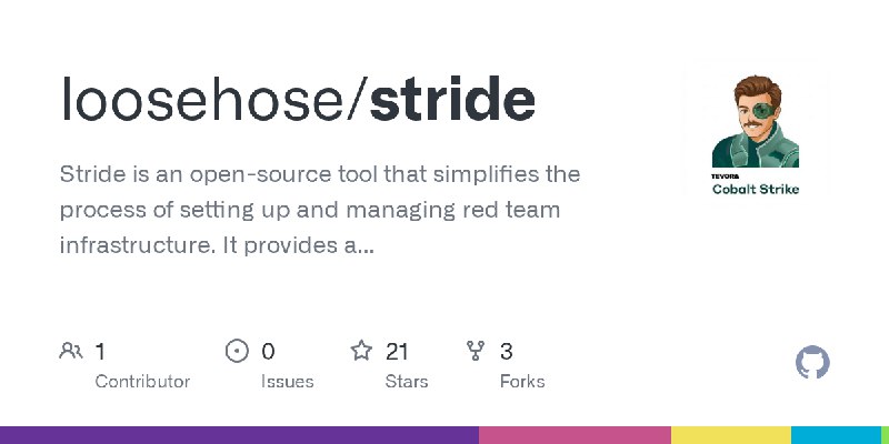 GitHub - loosehose/stride: Stride is an open-source tool that simplifies the process of setting up and managing red team infrastructure.…