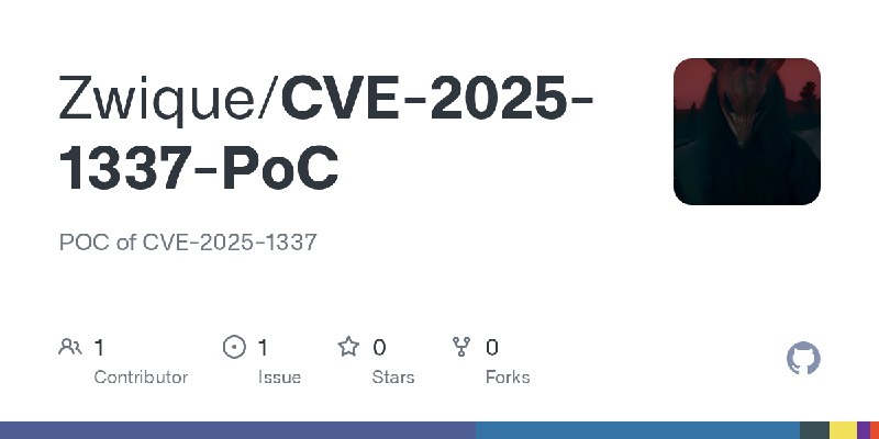 GitHub - Zwique/CVE-2025-1337-PoC: POC of CVE-2025-1337