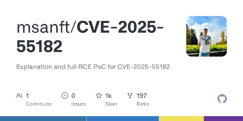 GitHub - msanft/CVE-2025-55182: Explanation and full RCE PoC for CVE-2025-55182