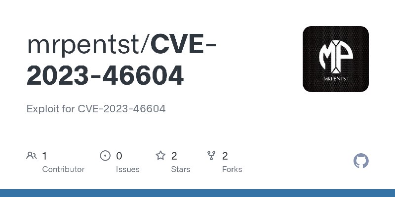 GitHub - mrpentst/CVE-2023-46604: Exploit for CVE-2023-46604