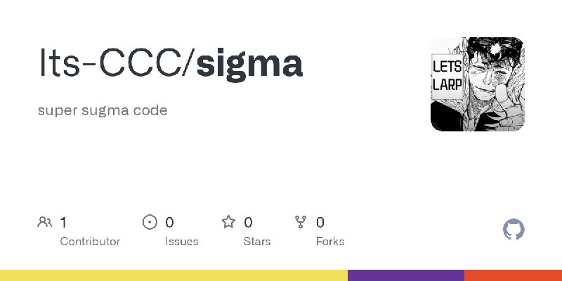 GitHub - Its-CCC/sigma: super sugma code
