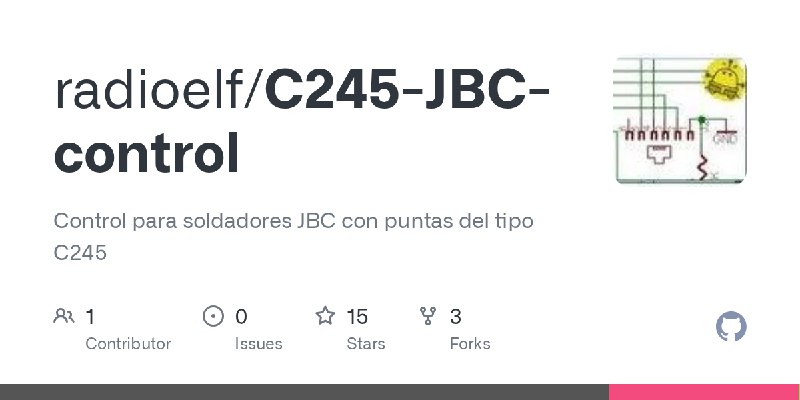 GitHub - radioelf/C245-JBC-control: Control para soldadores JBC con puntas del tipo C245