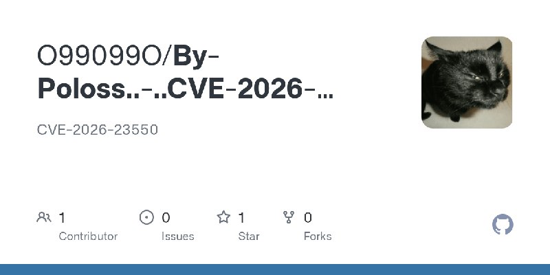 GitHub - O99099O/By-Poloss..-..CVE-2026-23550: CVE-2026-23550
