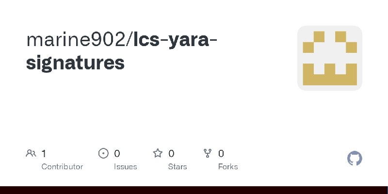 GitHub - marine902/lcs-yara-signatures