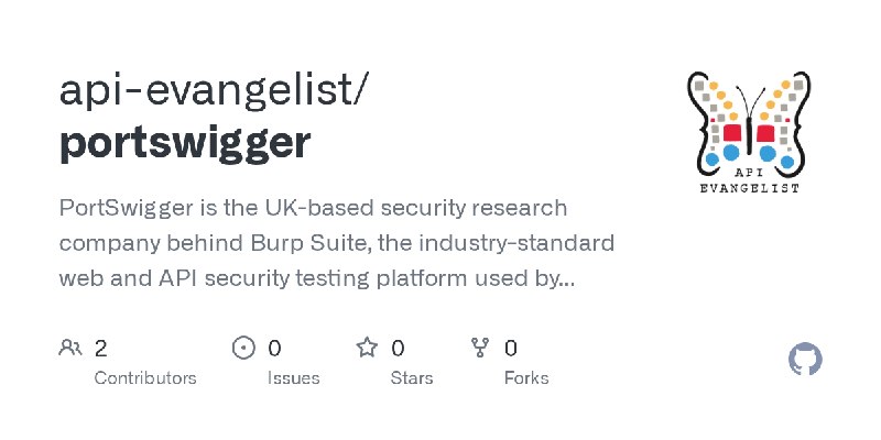 GitHub - api-evangelist/portswigger: PortSwigger is the UK-based security research company behind Burp Suite, the industry-standard…