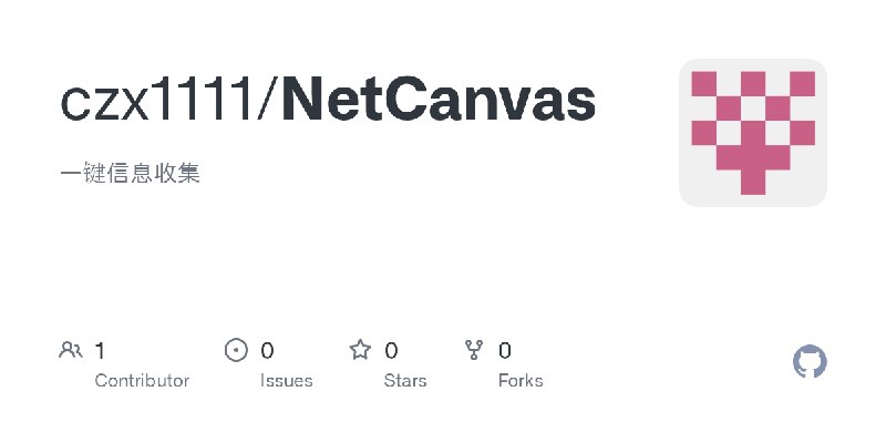 GitHub - czx1111/NetCanvas: 一键信息收集