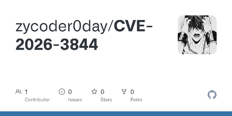 GitHub - zycoder0day/CVE-2026-3844