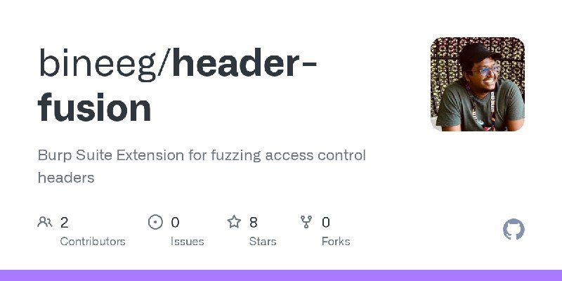 GitHub - bineeg/header-fusion: Burp Suite Extension for fuzzing access control headers