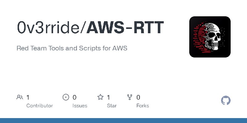 GitHub - 0v3rride/AWS-RTT: Red Team Tools and Scripts for AWS