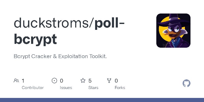 GitHub - duckstroms/poll-bcrypt: Bcrypt Cracker & Exploitation Toolkit.