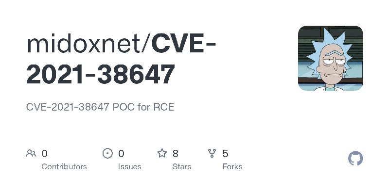 GitHub - midoxnet/CVE-2021-38647: CVE-2021-38647 POC for RCE