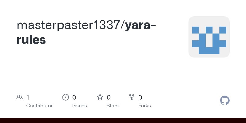 GitHub - masterpaster1337/yara-rules