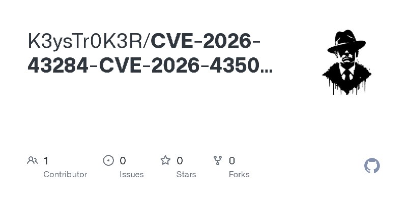GitHub - K3ysTr0K3R/CVE-2026-43284-CVE-2026-43500-EXPLOIT