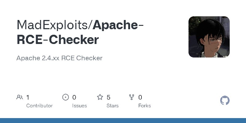 GitHub - MadExploits/Apache-RCE-Checker: Apache 2.4.xx RCE Checker