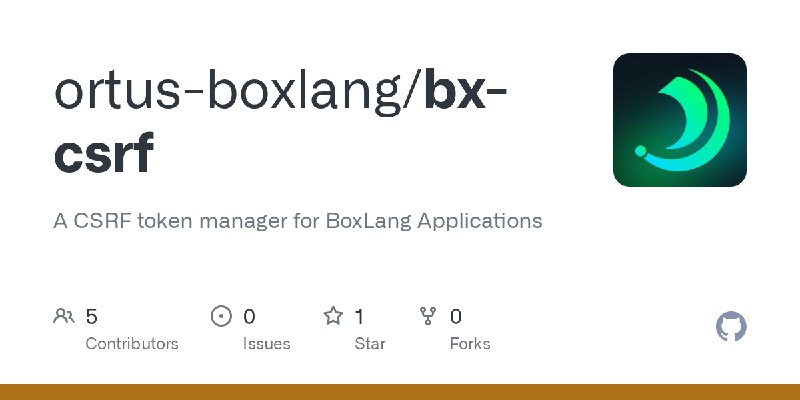 GitHub - ortus-boxlang/bx-csrf: A CSRF token manager for BoxLang Applications