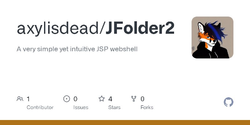 GitHub - axylisdead/JFolder2: A very simple yet intuitive JSP webshell