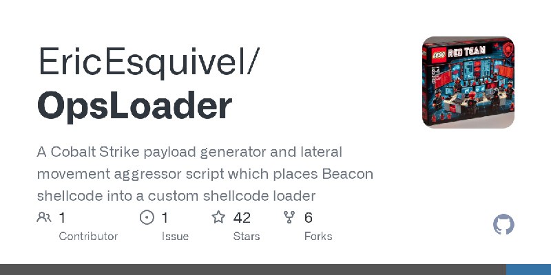 GitHub - EricEsquivel/OpsLoader: A Cobalt Strike payload generator and lateral movement aggressor script which places Beacon shellcode…
