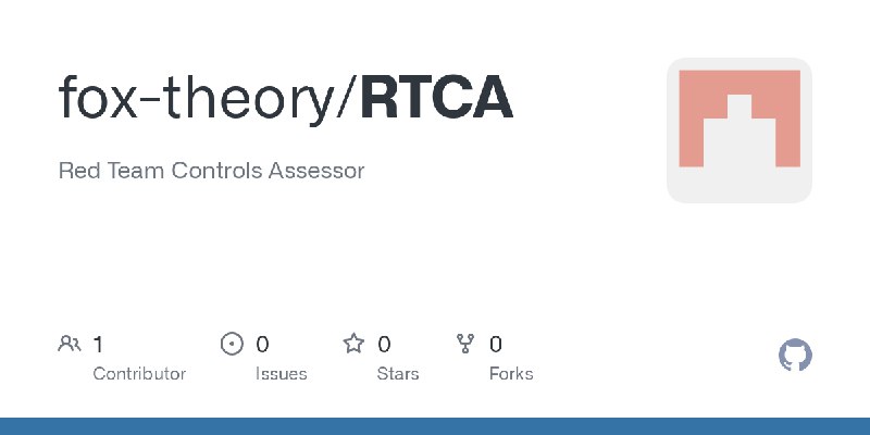 GitHub - fox-theory/RTCA: Red Team Controls Assessor