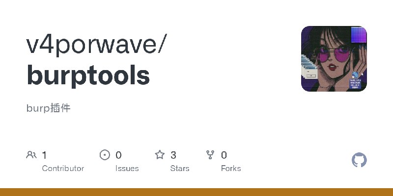 GitHub - v4porwave/burptools: burp插件