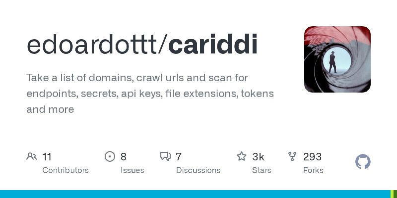 GitHub - edoardottt/cariddi: Take a list of domains, crawl urls and scan for endpoints, secrets, api keys, file extensions, tokens…