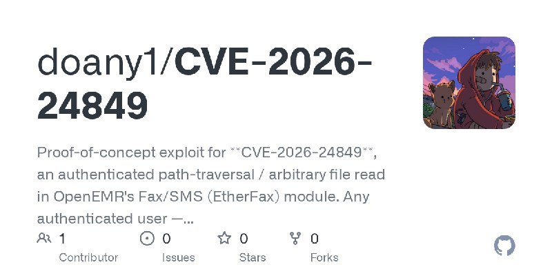 GitHub - doany1/CVE-2026-24849: Proof-of-concept exploit for **CVE-2026-24849**, an authenticated path-traversal / arbitrary file…