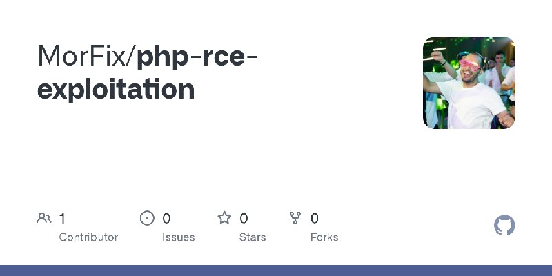 GitHub - MorFix/php-rce-exploitation