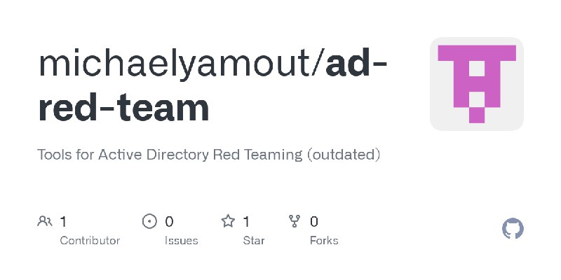 GitHub - michaelyamout/ad-red-team: Tools for Active Directory Red Teaming (outdated)