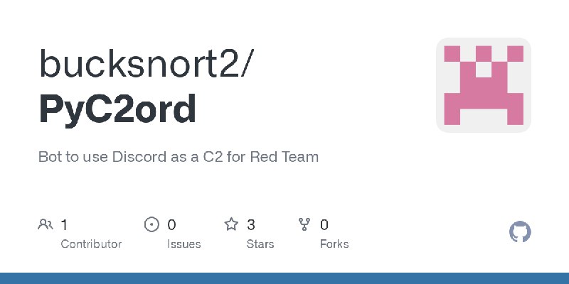 GitHub - bucksnort2/PyC2ord: Bot to use Discord as a C2 for Red Team