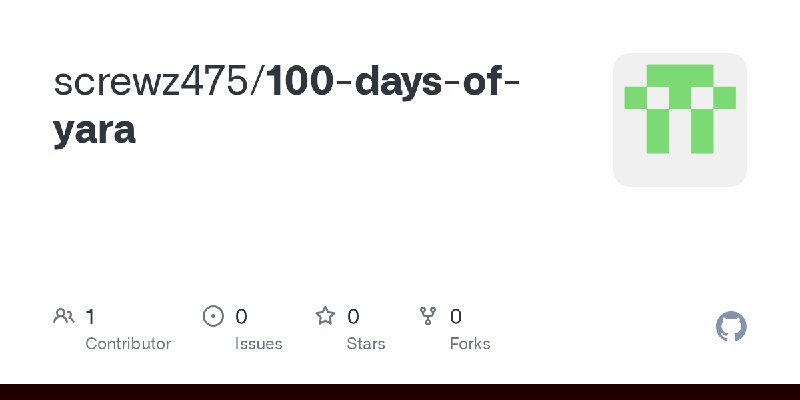 GitHub - screwz475/100-days-of-yara