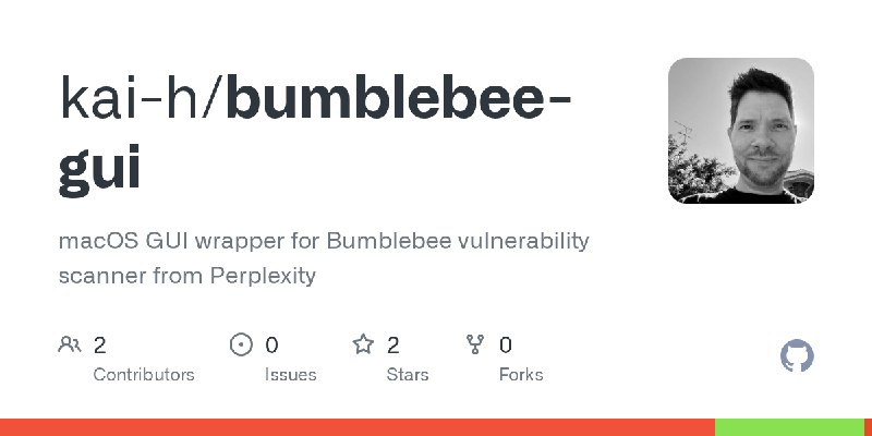 GitHub - kai-h/bumblebee-gui: macOS GUI wrapper for Bumblebee vulnerability scanner from Perplexity