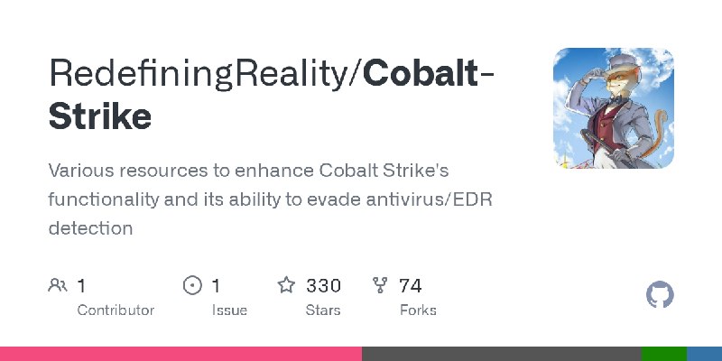 GitHub - RedefiningReality/Cobalt-Strike: Various resources to enhance Cobalt Strike's functionality and its ability to evade antivirus/EDR…