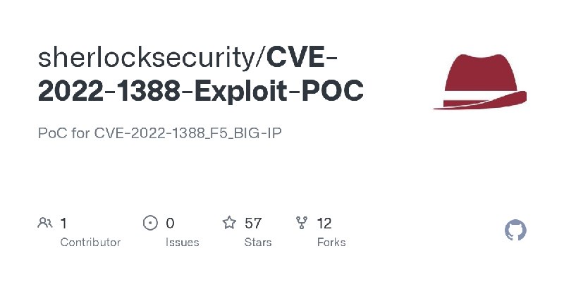 GitHub - sherlocksecurity/CVE-2022-1388-Exploit-POC: PoC for CVE-2022-1388_F5_BIG-IP