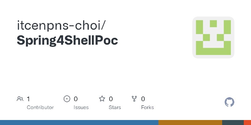 GitHub - itcenpns-choi/Spring4ShellPoc