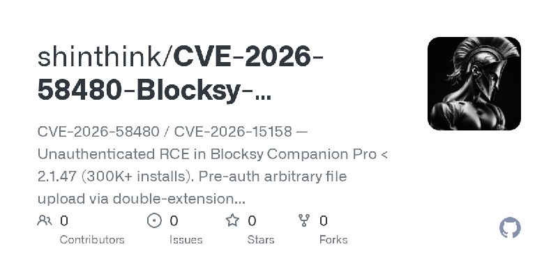 shinthink/CVE-2026-58480-Blocksy-Companion-Pro-RCE