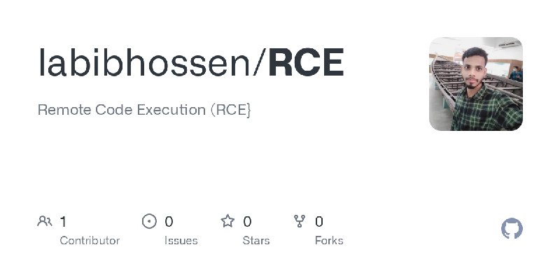 GitHub - labibhossen/RCE: Remote Code Execution (RCE}