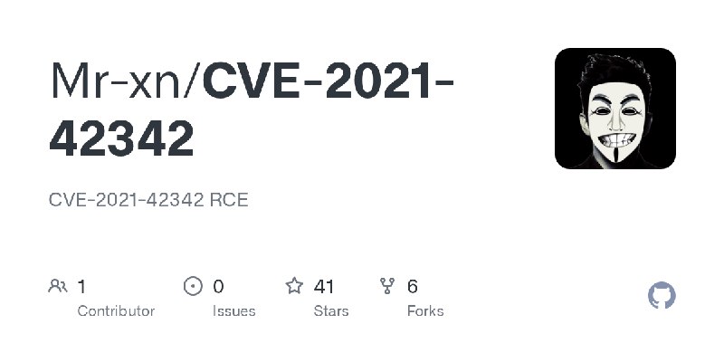 GitHub - Mr-xn/CVE-2021-42342: CVE-2021-42342 RCE
