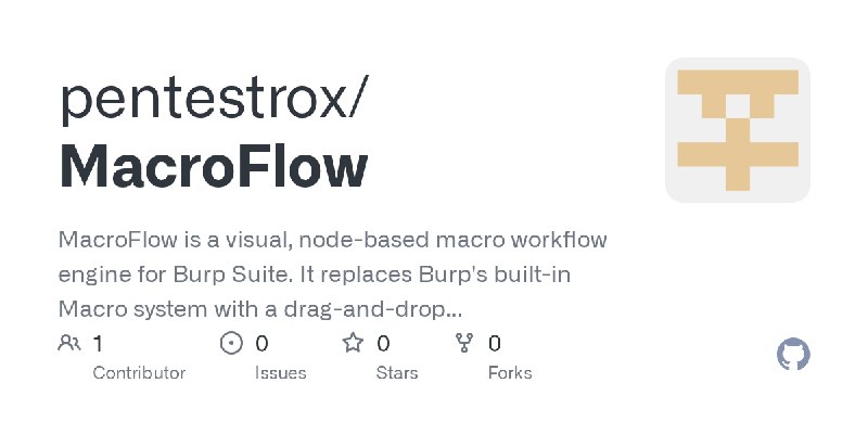 GitHub - pentestrox/MacroFlow: MacroFlow is a visual, node-based macro workflow engine for Burp Suite. It replaces Burp's built…