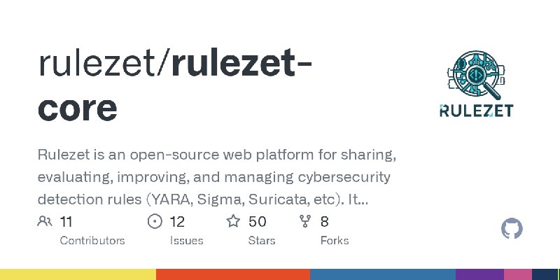 GitHub - rulezet/rulezet-core: Rulezet is an open-source web platform for sharing, evaluating, improving, and managing cybersecurity…