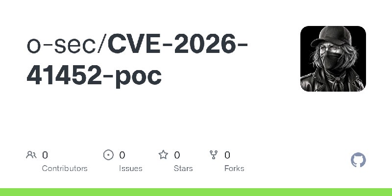 GitHub - o-sec/CVE-2026-41452-poc