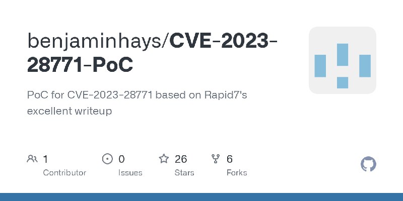GitHub - benjaminhays/CVE-2023-28771-PoC: PoC for CVE-2023-28771 based on Rapid7's excellent writeup