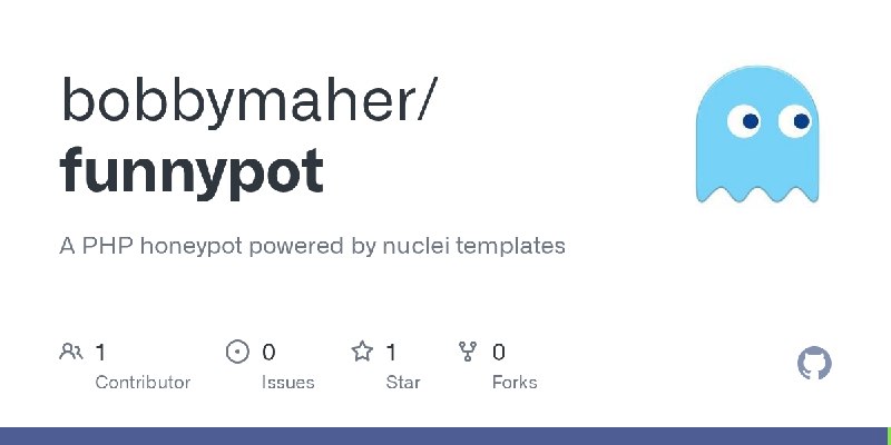 GitHub - bobbymaher/funnypot: A PHP honeypot powered by nuclei templates