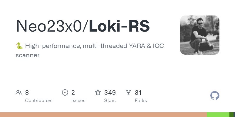 GitHub - Neo23x0/Loki-RS: 🐍 High-performance, multi-threaded YARA & IOC scanner