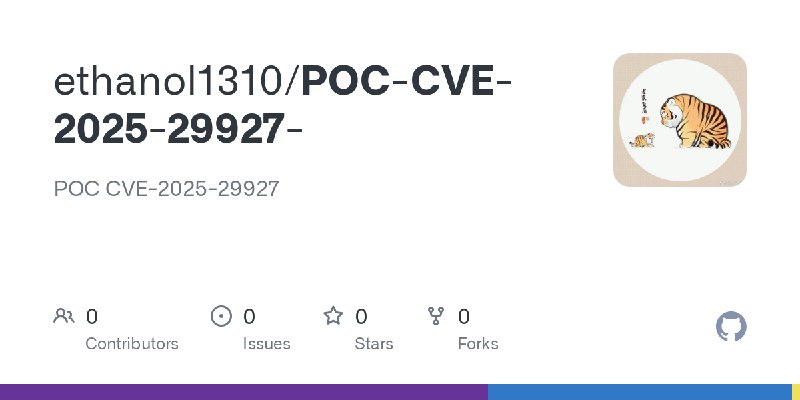 GitHub - ethanol1310/POC-CVE-2025-29927-: POC CVE-2025-29927