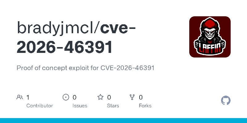 GitHub - bradyjmcl/cve-2026-46391: Proof of concept exploit for CVE-2026-46391